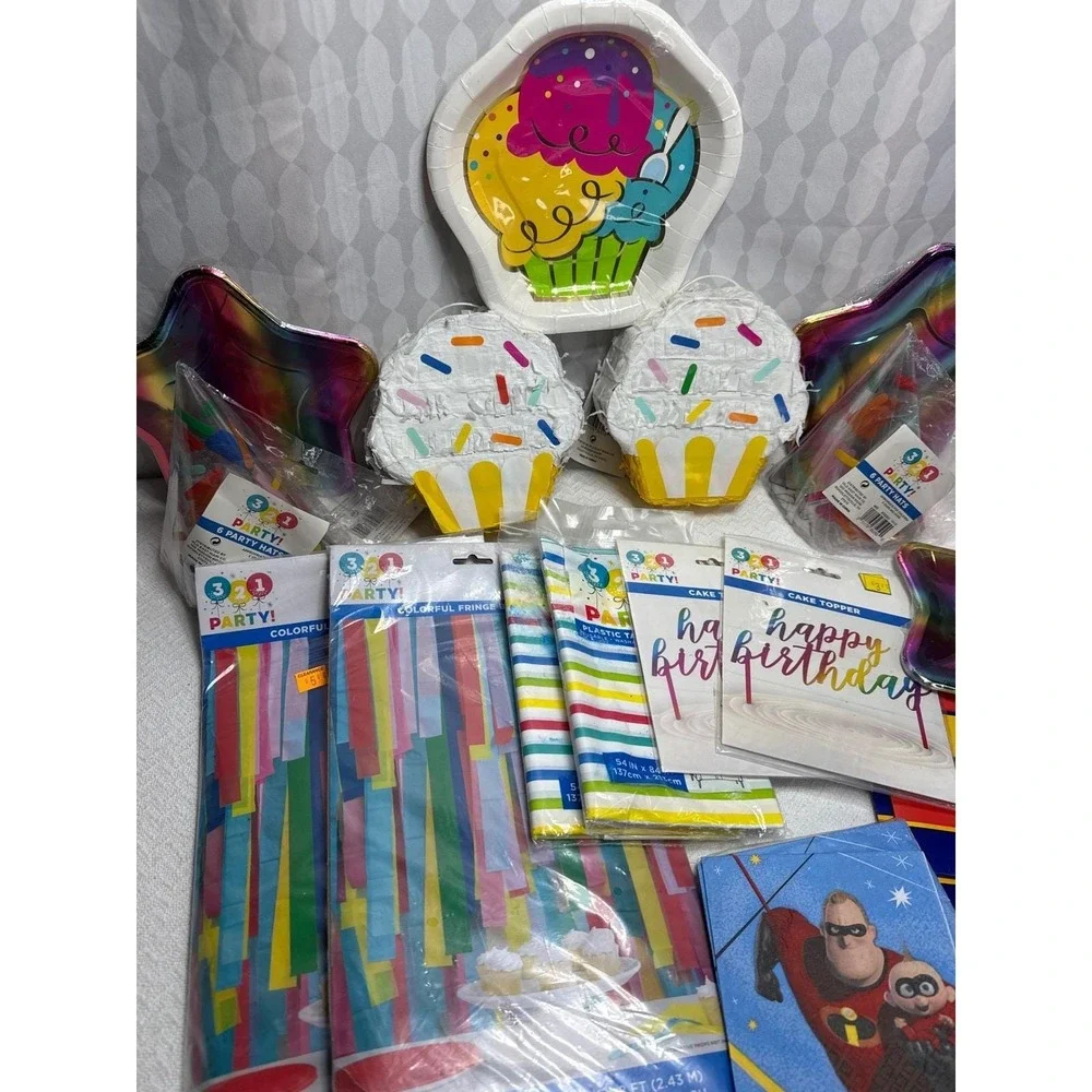Birthday Party Supplies Incredibles Decorations Cake Plates Napkins‎